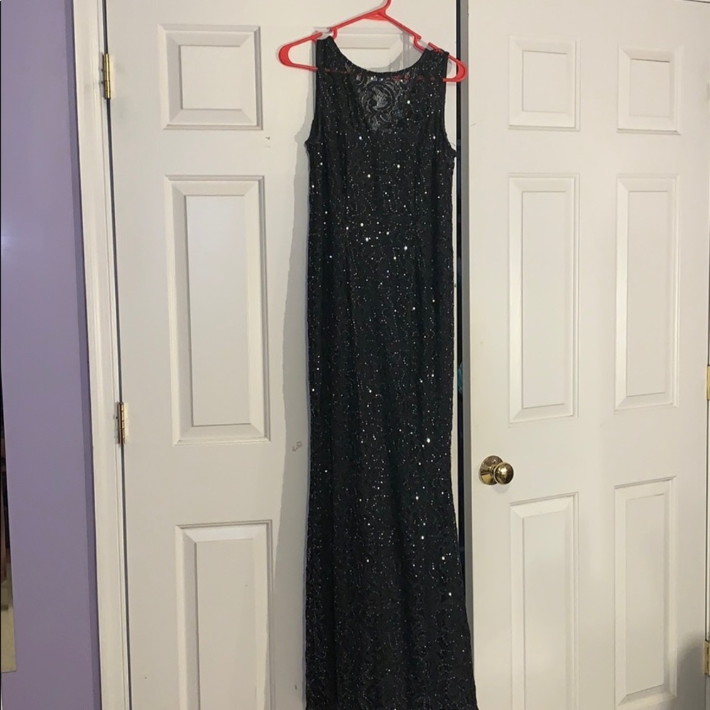 Beautiful dark colored sparkly evening/prom dress!
